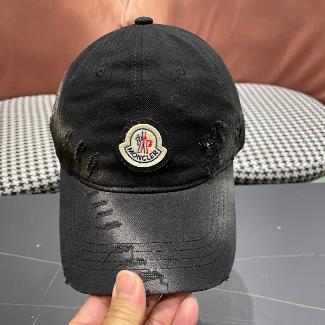  春夏新款 蒙口MONCLER棒球帽，年轻时尚潮人穿搭色系，视觉效果超强，好看有质感！