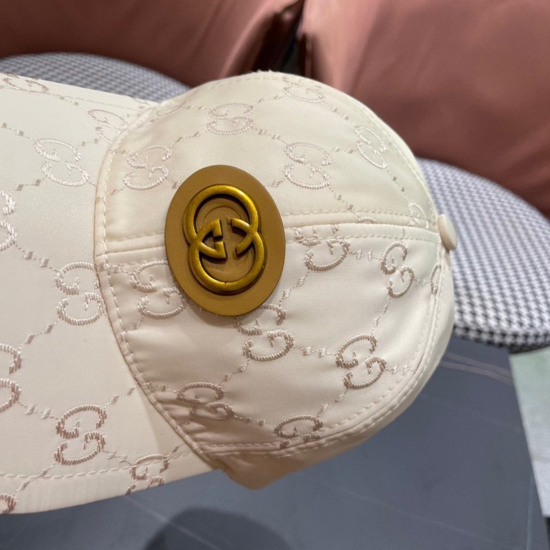 。官网2025新款出货Gucci古奇最新款原单棒球帽， 大双G，专柜11开模订制，基础头围56，贴片可调