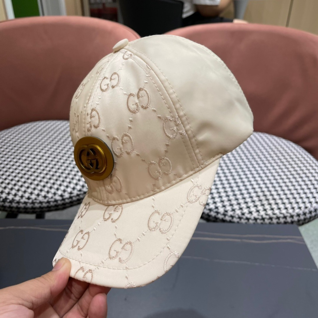 。官网2025新款出货Gucci古奇最新款原单棒球帽， 大双G，专柜11开模订制，基础头围56，贴片可调