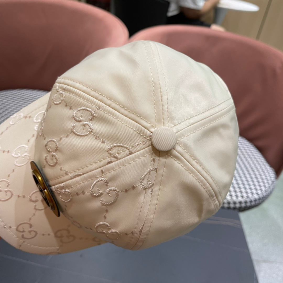 。官网2025新款出货Gucci古奇最新款原单棒球帽， 大双G，专柜11开模订制，基础头围56，贴片可调