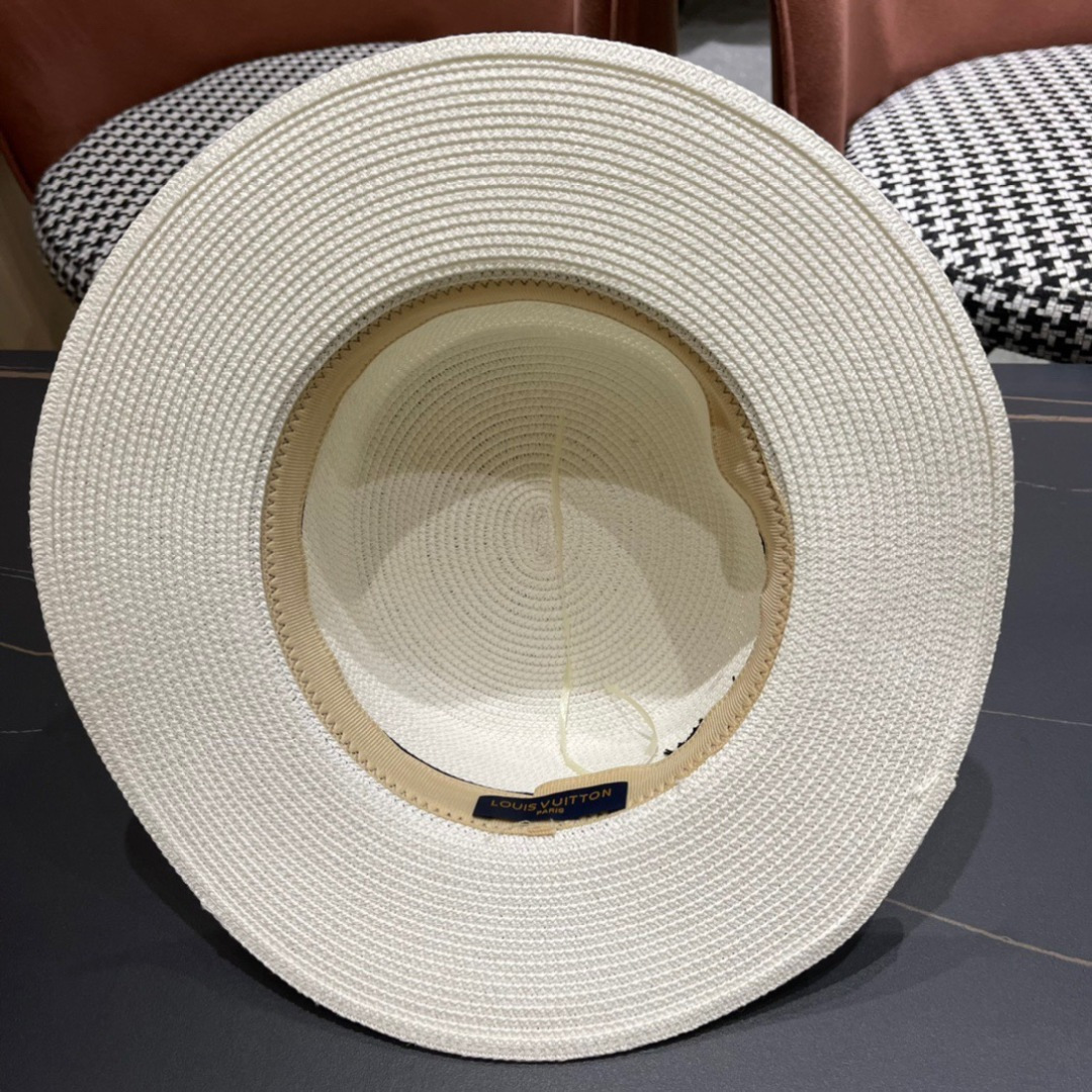  路易威登 LV 草帽,2025新款无数时尚达人必备 细草编织，旅游出街佳选
