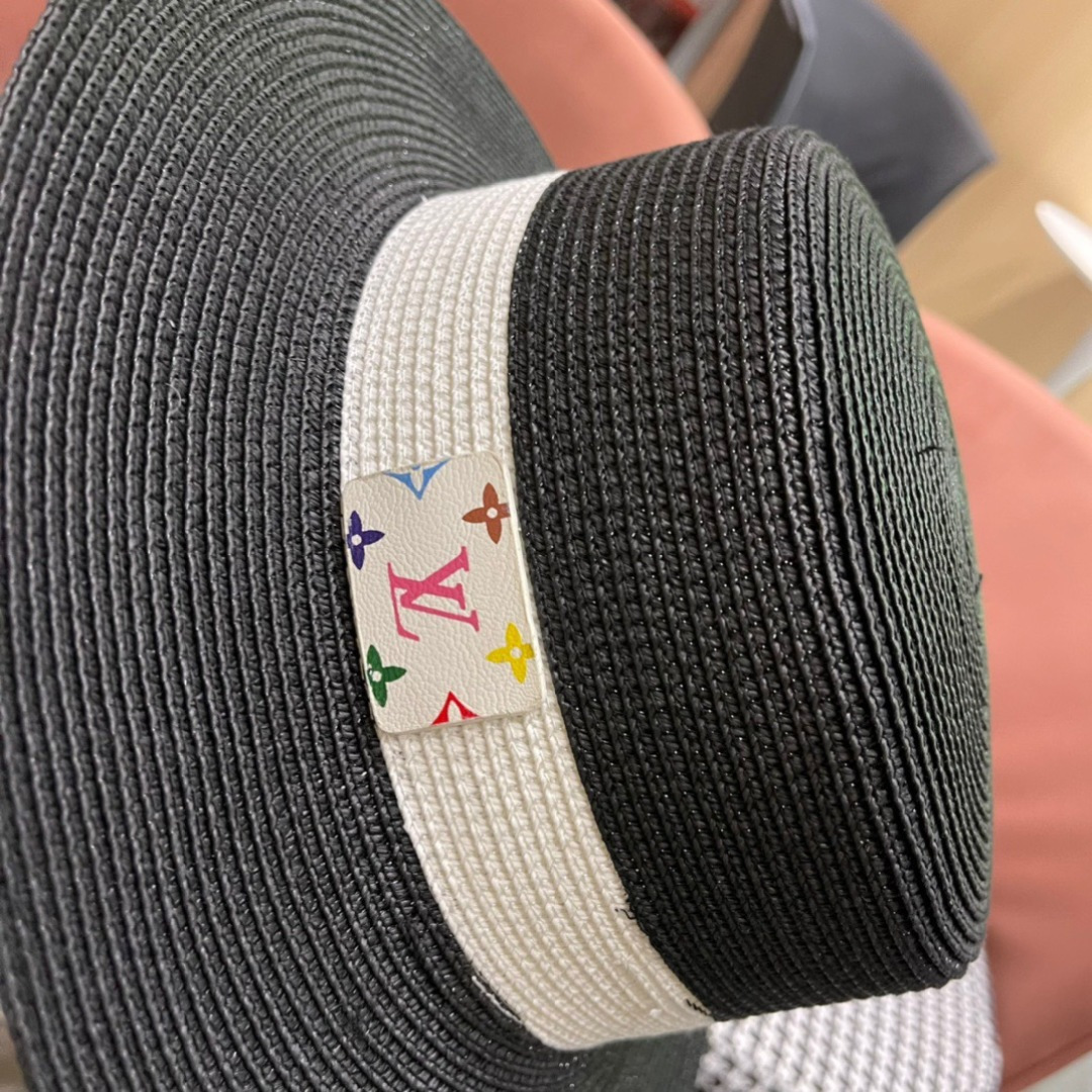  路易威登 LV 草帽,2025新款无数时尚达人必备 细草编织，旅游出街佳选