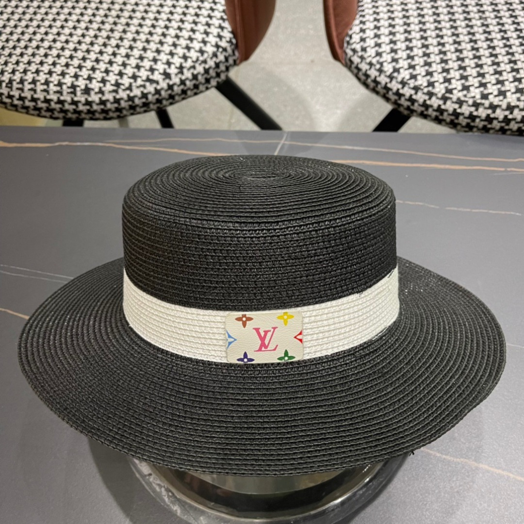  路易威登 LV 草帽,2025新款无数时尚达人必备 细草编织，旅游出街佳选