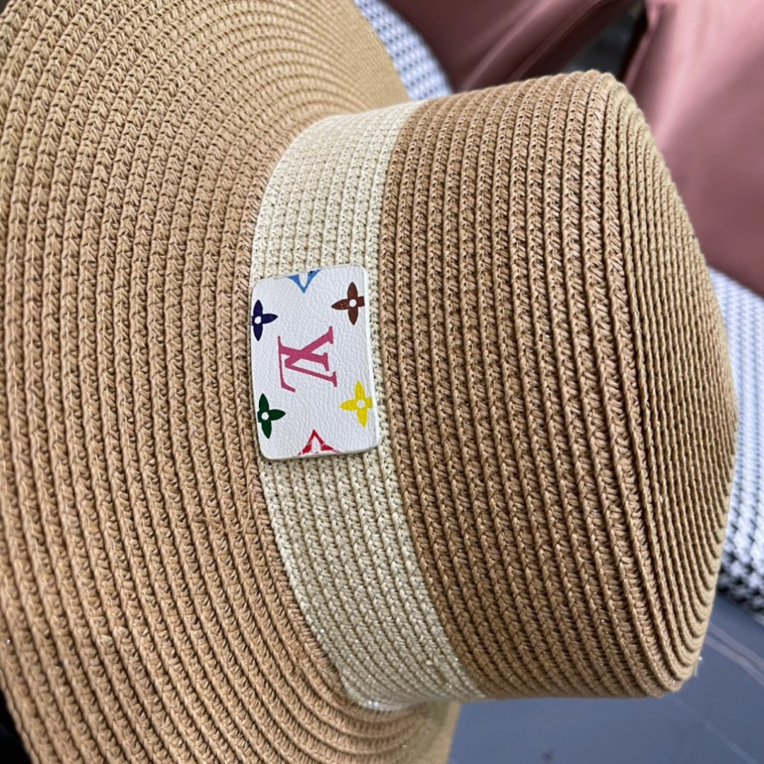  路易威登 LV 草帽,2025新款无数时尚达人必备 细草编织，旅游出街佳选