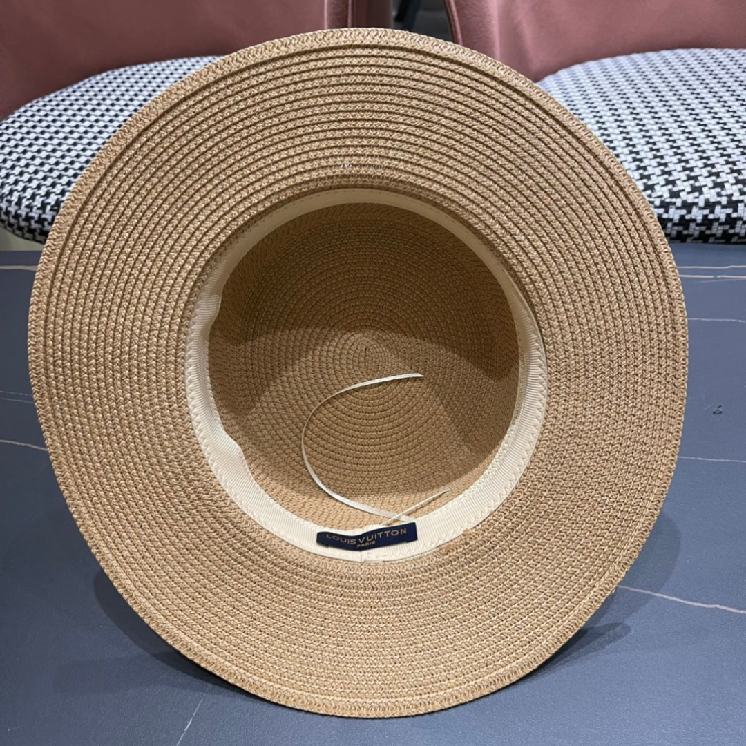  路易威登 LV 草帽,2025新款无数时尚达人必备 细草编织，旅游出街佳选