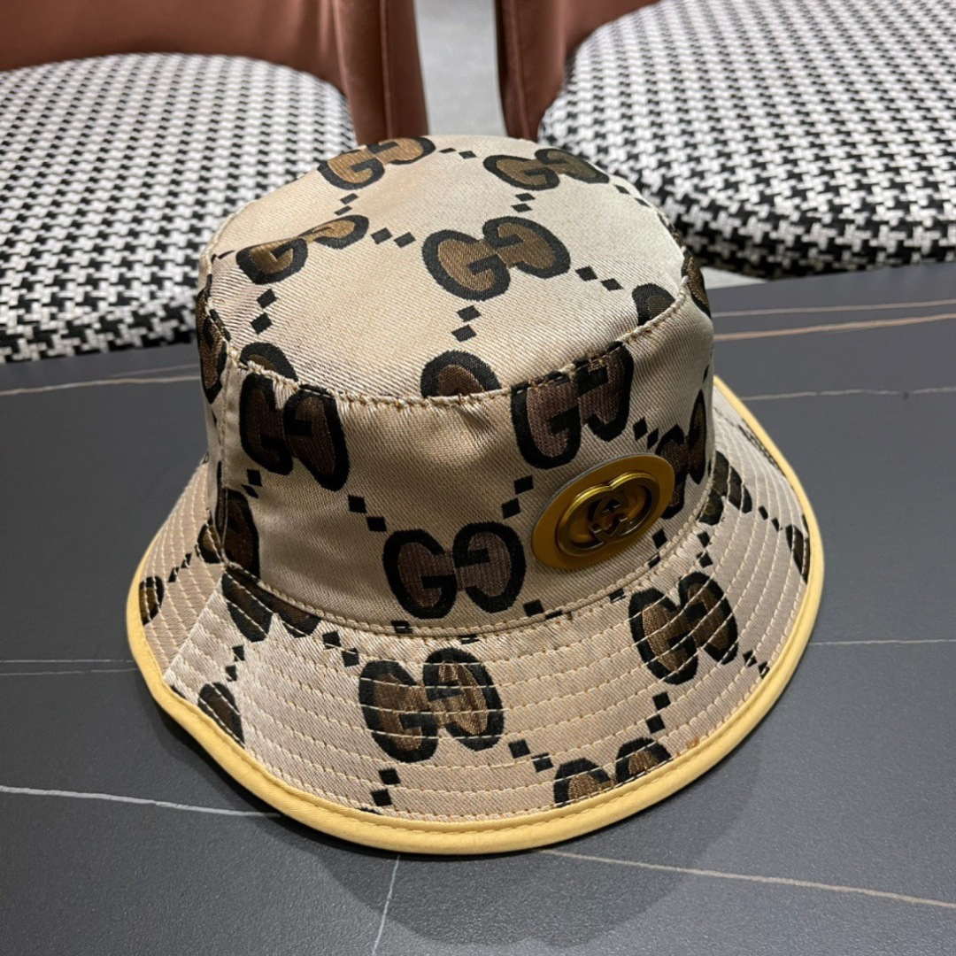  古奇原单渔夫帽， 工艺非常精美 高档大气上档次！低调奢华，方便携带！跑量！