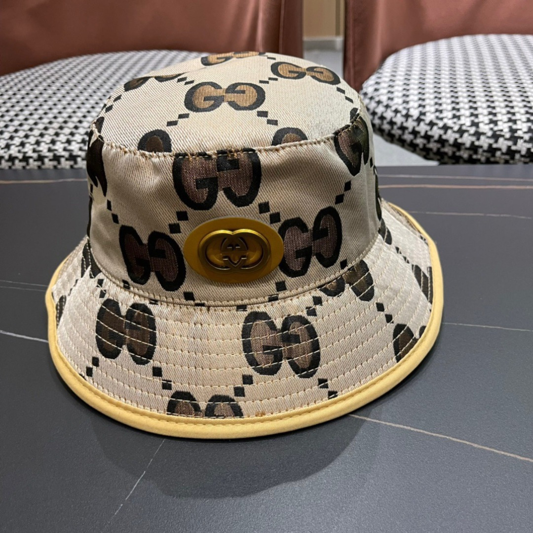  古奇原单渔夫帽， 工艺非常精美 高档大气上档次！低调奢华，方便携带！跑量！