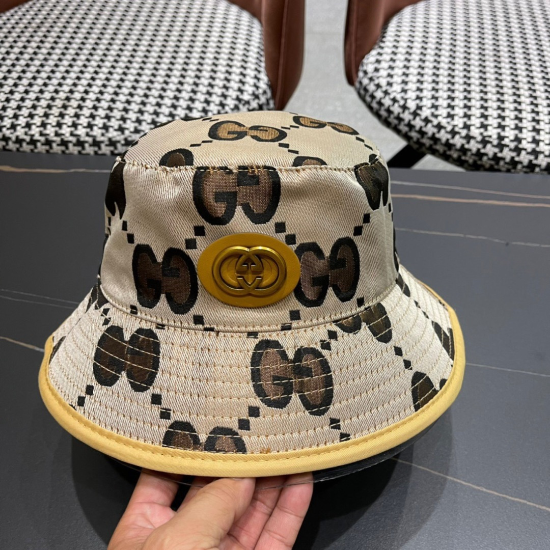  古奇原单渔夫帽， 工艺非常精美 高档大气上档次！低调奢华，方便携带！跑量！