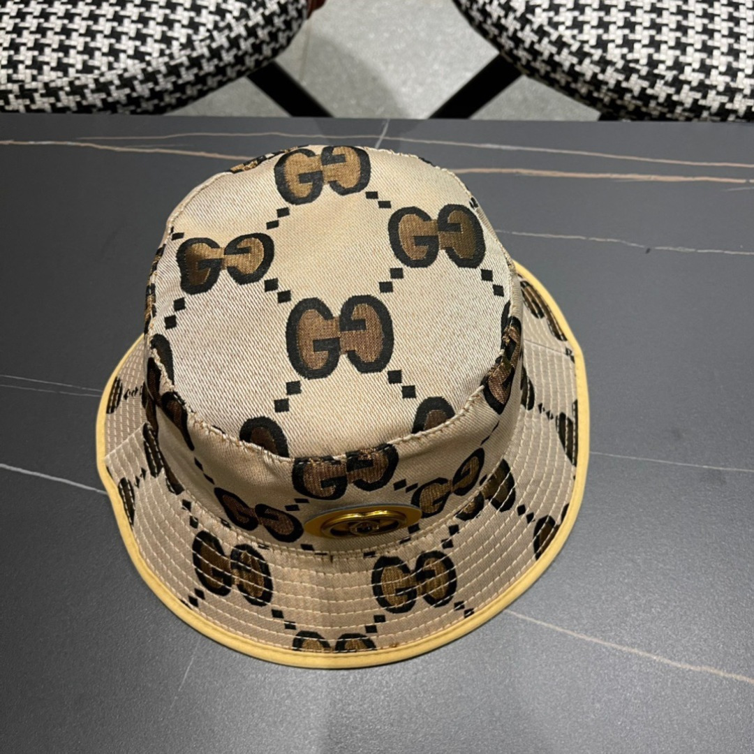  古奇原单渔夫帽， 工艺非常精美 高档大气上档次！低调奢华，方便携带！跑量！