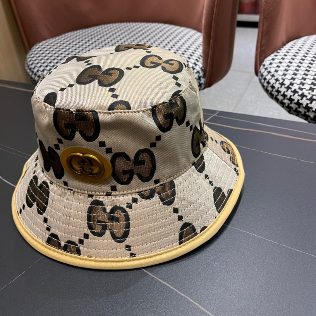  古奇原单渔夫帽， 工艺非常精美 高档大气上档次！低调奢华，方便携带！跑量！