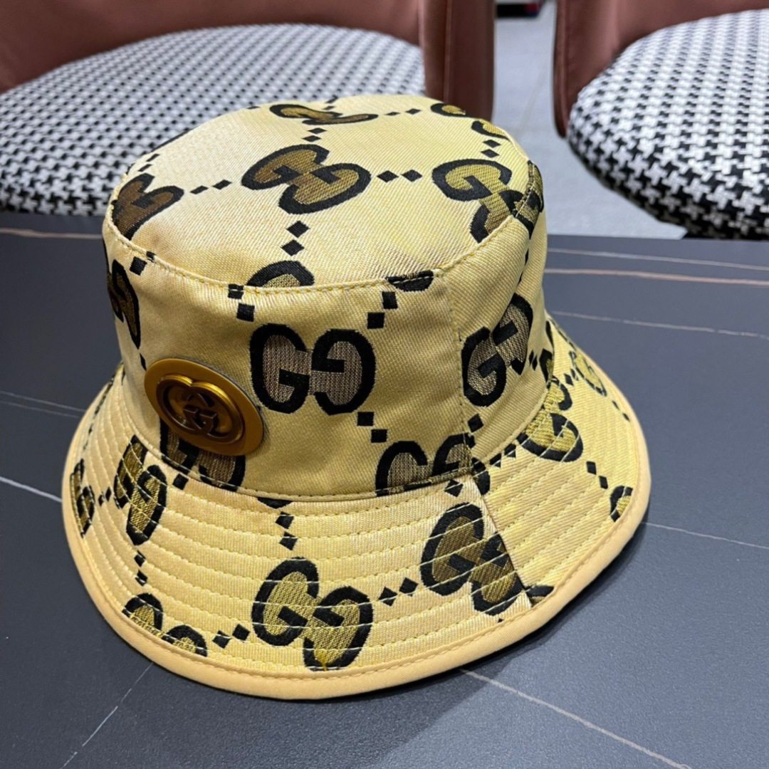  古奇原单渔夫帽， 工艺非常精美 高档大气上档次！低调奢华，方便携带！跑量！