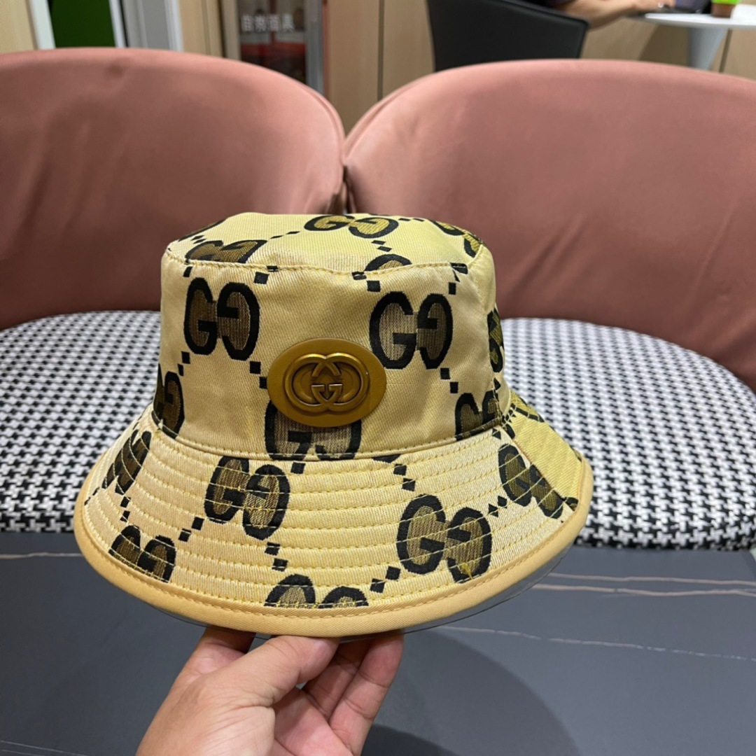  古奇原单渔夫帽， 工艺非常精美 高档大气上档次！低调奢华，方便携带！跑量！