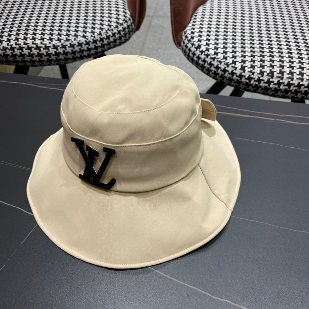 💛【LV路易威登】2025新款蝴蝶结折叠款遮阳渔夫帽～小香风遮阳效果一绝、随意折叠都不会变形