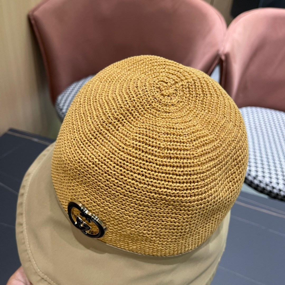 
古奇GUCCI渔夫帽原单品质火爆来袭 🔥🎩 工艺非常精美 高档大气上档次！低调奢华，方便携带！跑量！