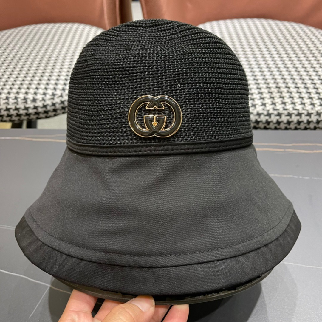 
古奇GUCCI渔夫帽原单品质火爆来袭 🔥🎩 工艺非常精美 高档大气上档次！低调奢华，方便携带！跑量！