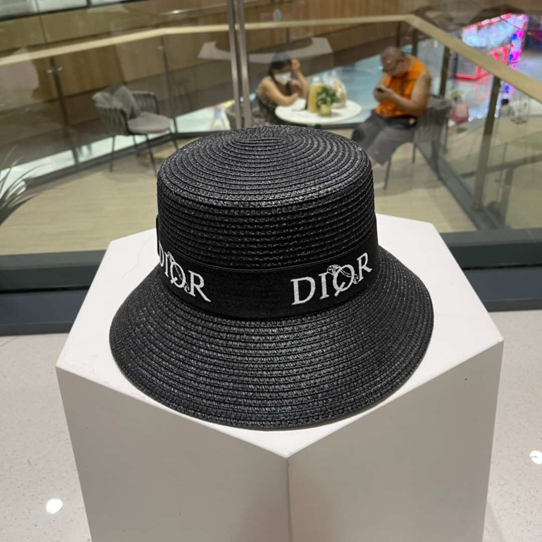  Dior迪奥新款草帽，名媛风礼帽，头围57cm