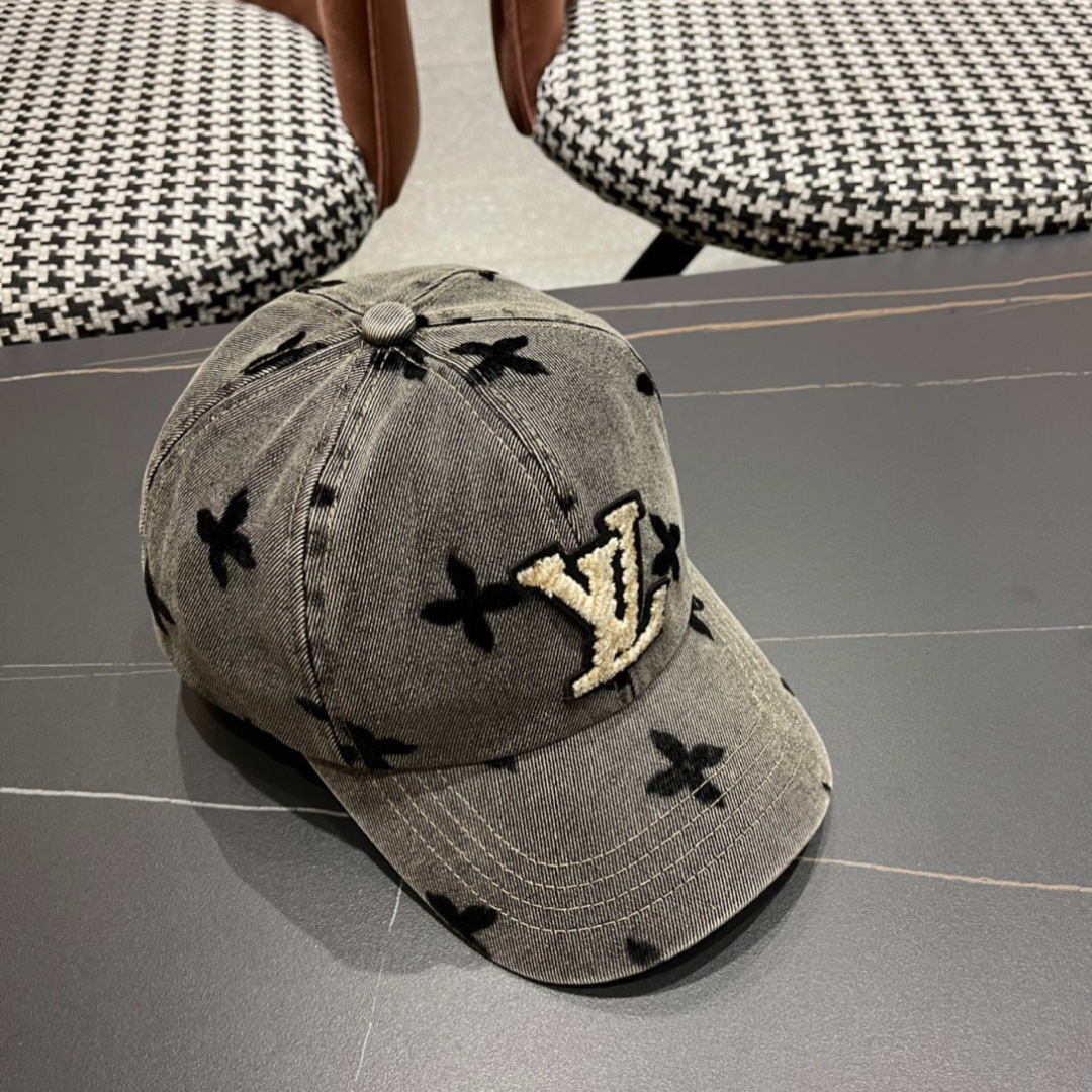   LouiVuittonLV👒专柜新款路易威登家牛仔棒球帽，男女通用遮阳帽，