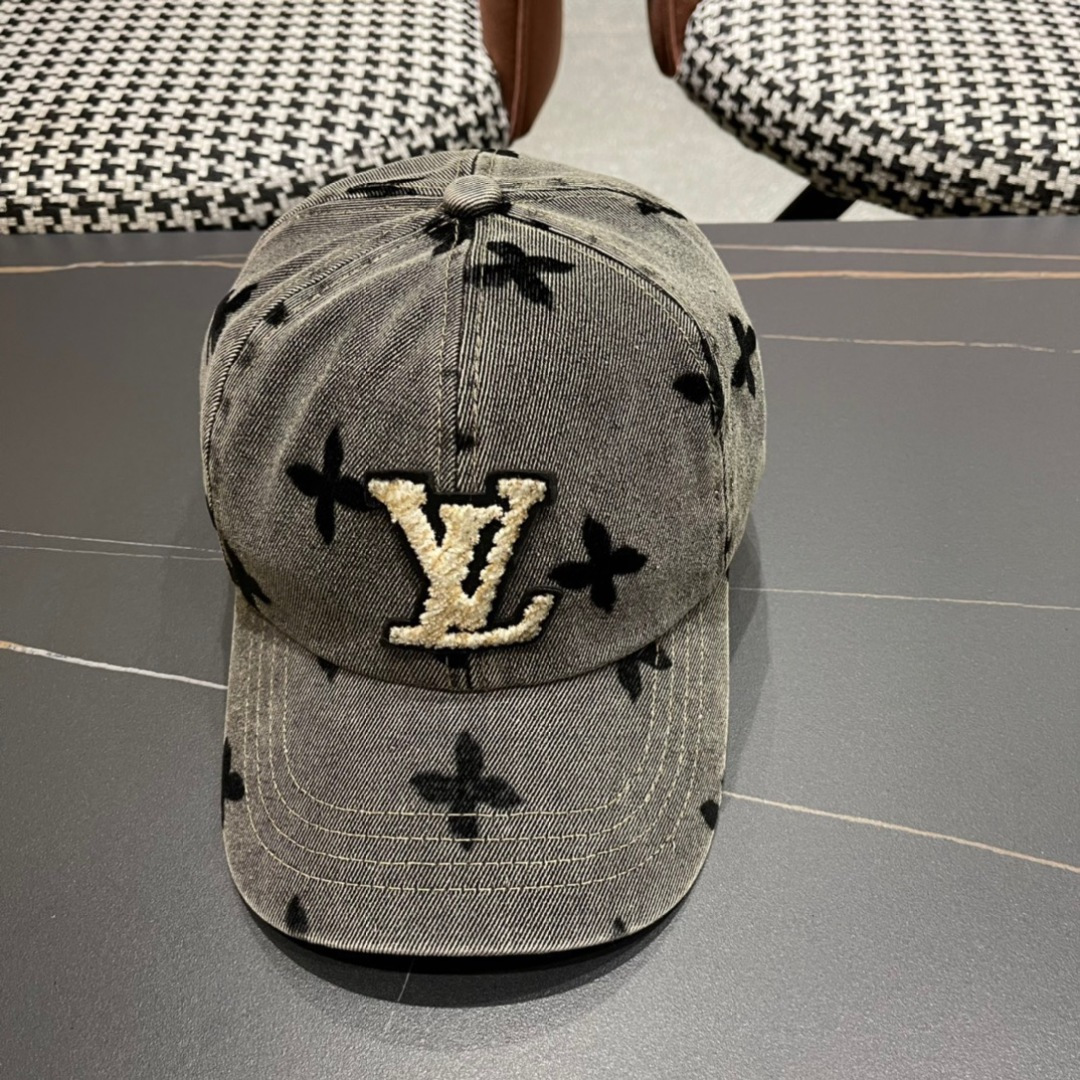   LouiVuittonLV👒专柜新款路易威登家牛仔棒球帽，男女通用遮阳帽，