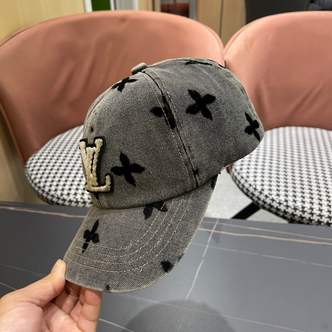   LouiVuittonLV👒专柜新款路易威登家牛仔棒球帽，男女通用遮阳帽，
