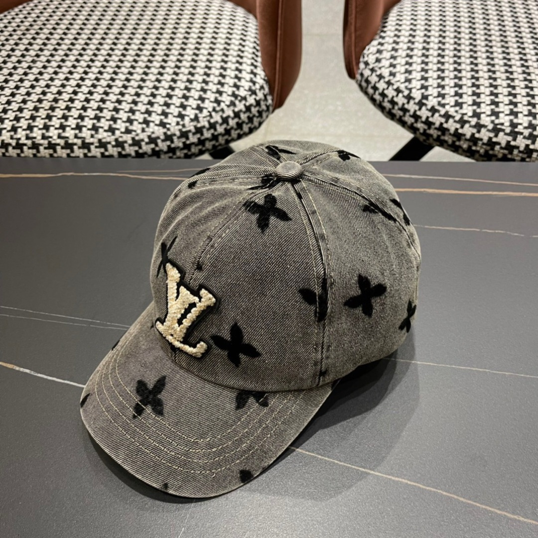   LouiVuittonLV👒专柜新款路易威登家牛仔棒球帽，男女通用遮阳帽，