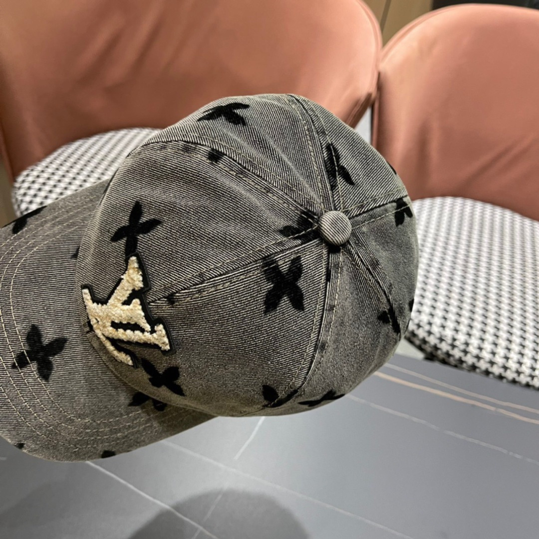   LouiVuittonLV👒专柜新款路易威登家牛仔棒球帽，男女通用遮阳帽，