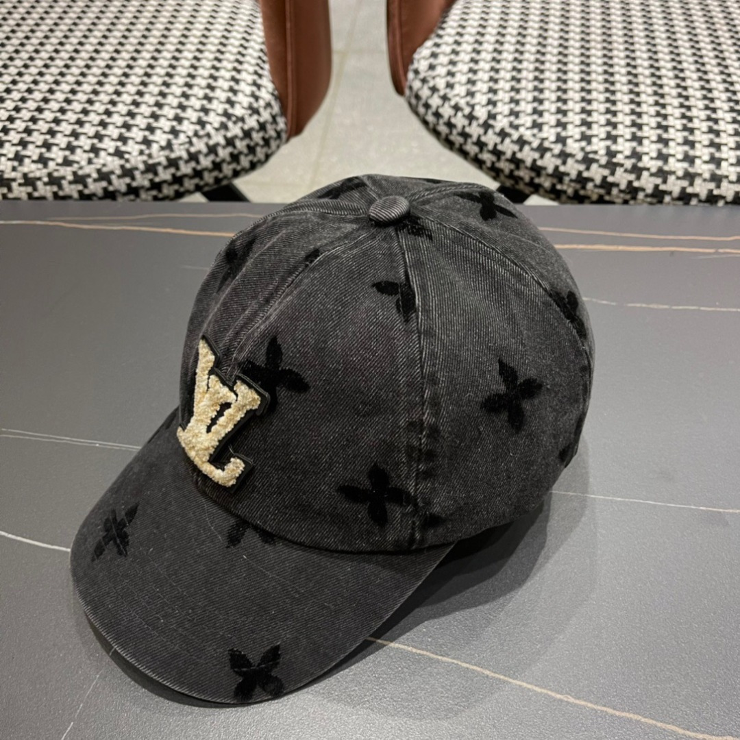   LouiVuittonLV👒专柜新款路易威登家牛仔棒球帽，男女通用遮阳帽，
