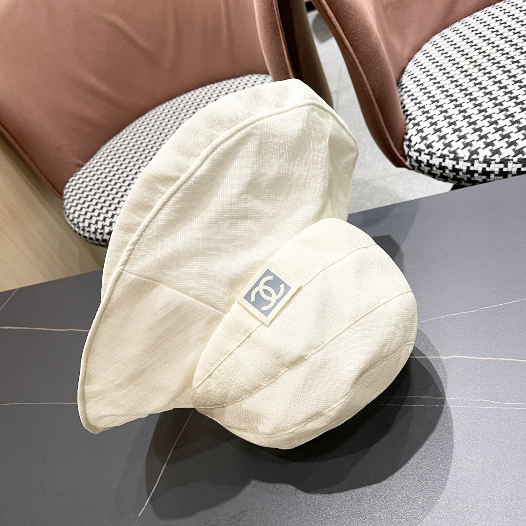 💛【CHANEL香奈儿】2025 新款夏季不规则小香风简约渔夫帽🌈 经典百搭休闲～洋气好看！