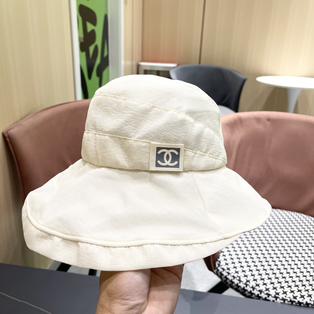💛【CHANEL香奈儿】2025 新款夏季不规则小香风简约渔夫帽🌈 经典百搭休闲～洋气好看！