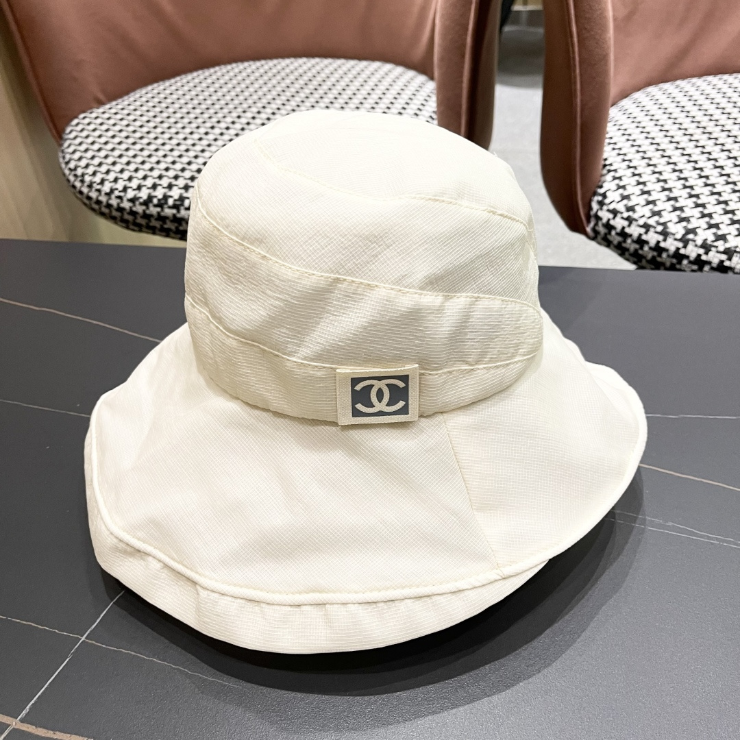 💛【CHANEL香奈儿】2025 新款夏季不规则小香风简约渔夫帽🌈 经典百搭休闲～洋气好看！