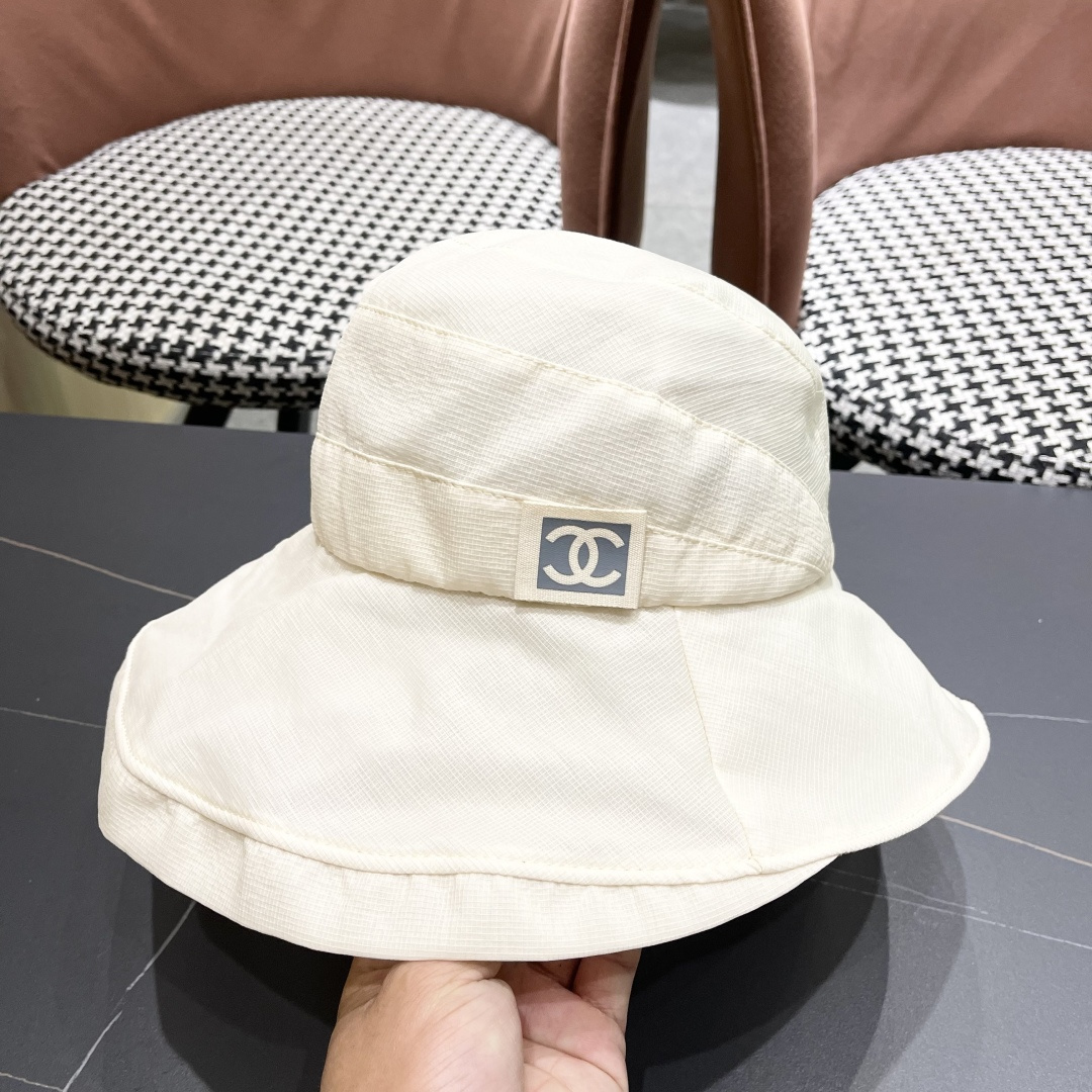 💛【CHANEL香奈儿】2025 新款夏季不规则小香风简约渔夫帽🌈 经典百搭休闲～洋气好看！