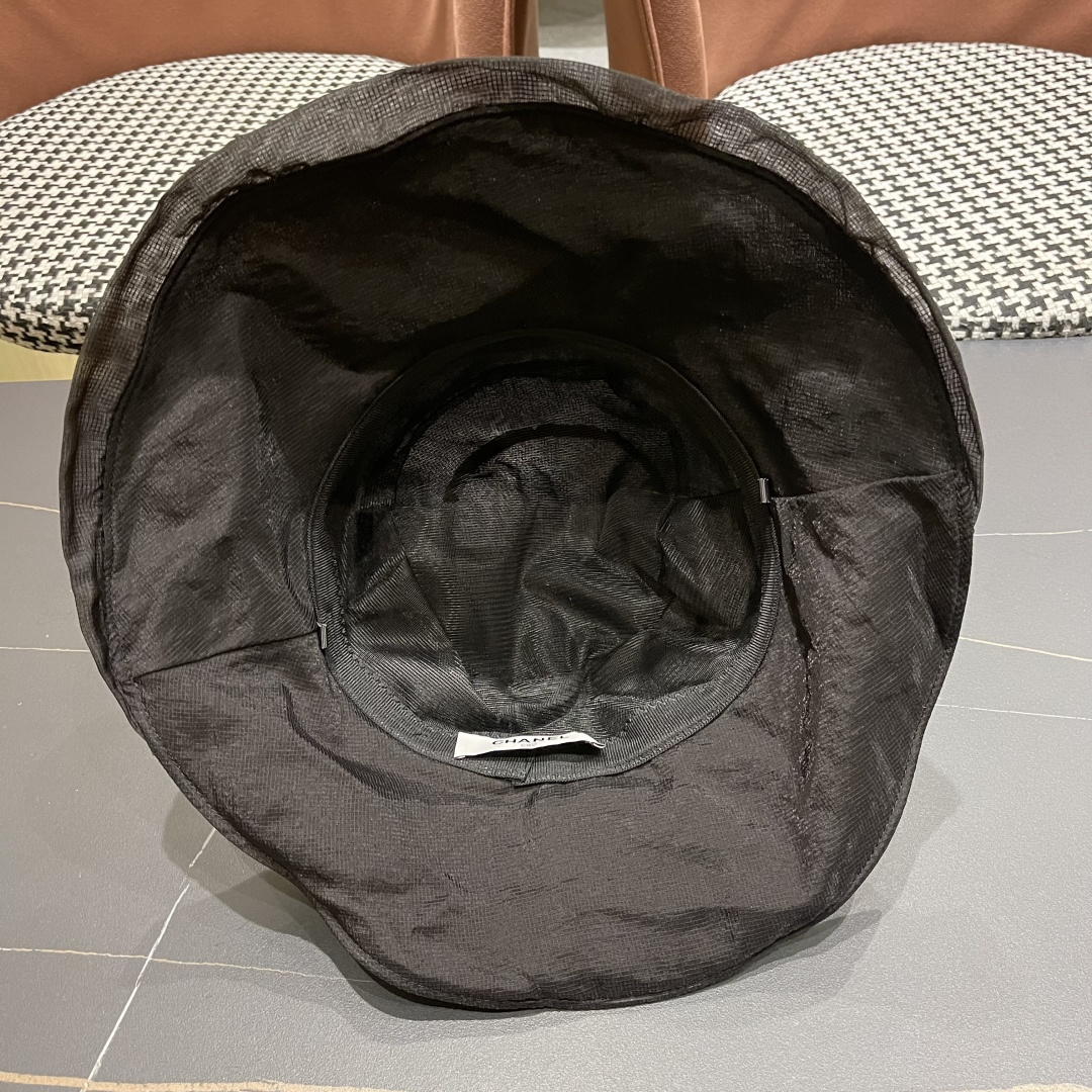 💛【CHANEL香奈儿】2025 新款夏季不规则小香风简约渔夫帽🌈 经典百搭休闲～洋气好看！