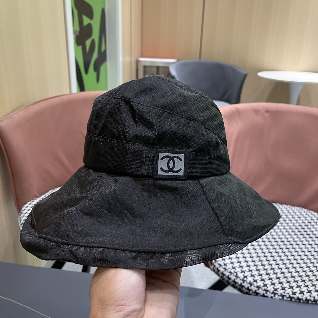 💛【CHANEL香奈儿】2025 新款夏季不规则小香风简约渔夫帽🌈 经典百搭休闲～洋气好看！