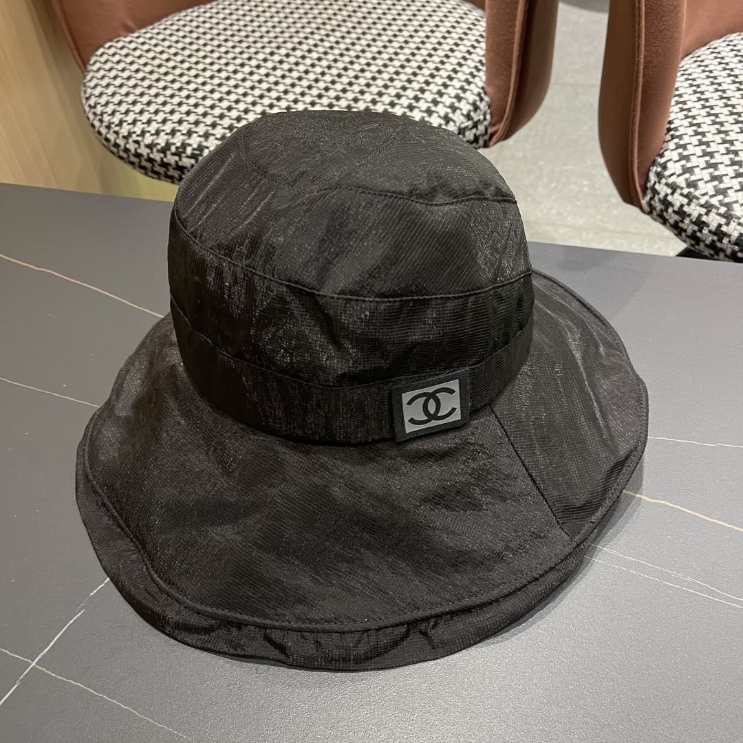 💛【CHANEL香奈儿】2025 新款夏季不规则小香风简约渔夫帽🌈 经典百搭休闲～洋气好看！