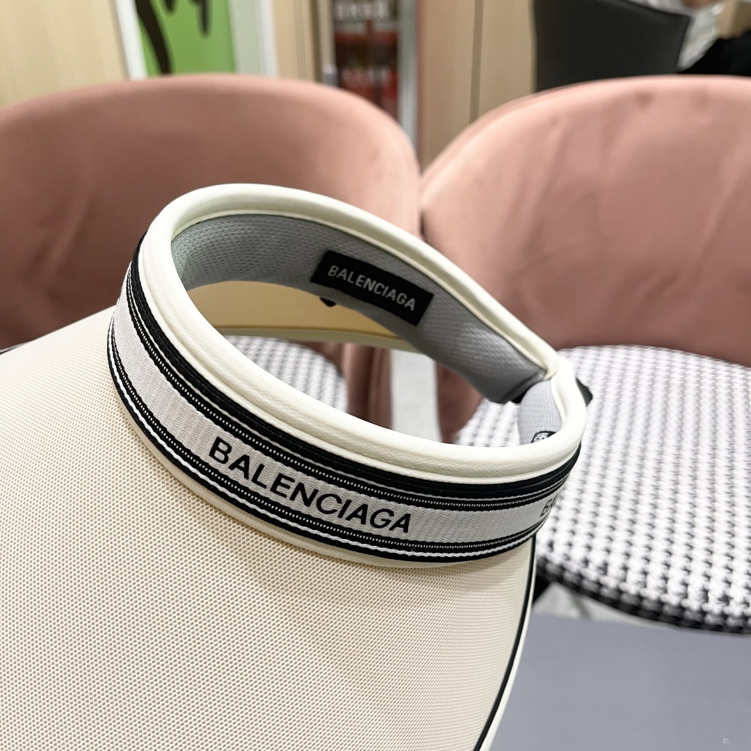  巴黎世家BALENCIAGA，2025新款空顶遮阳帽，最好品质的，休闲大方，大家自己对比哦