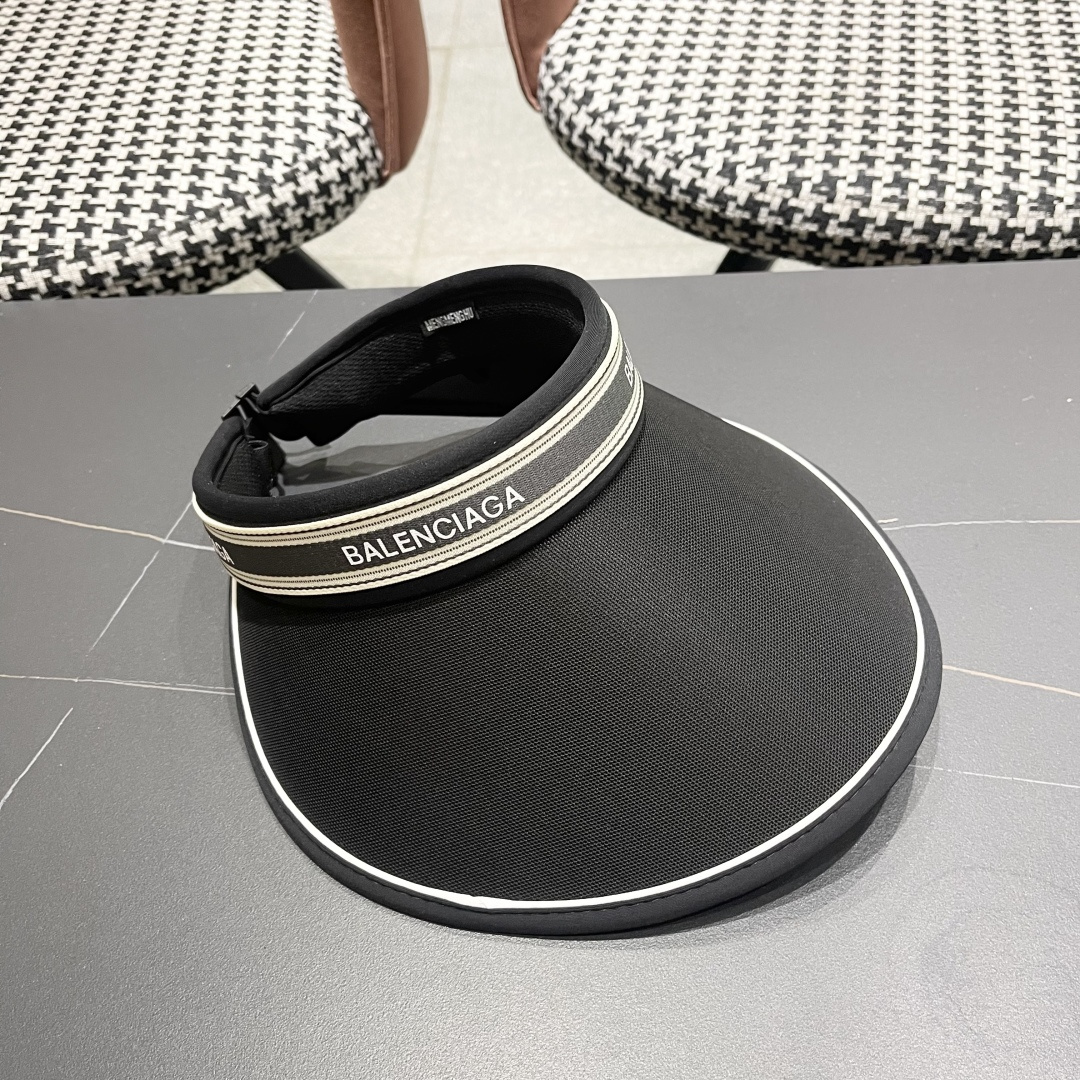  巴黎世家BALENCIAGA，2025新款空顶遮阳帽，最好品质的，休闲大方，大家自己对比哦