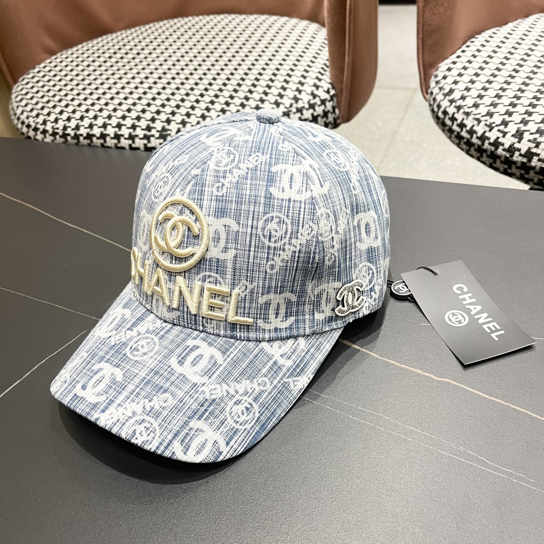  Chanel(香奈儿)新款原单棒球帽， 专柜11开模订制，轻盈透气！质量超赞，基础头围56，贴片可调节