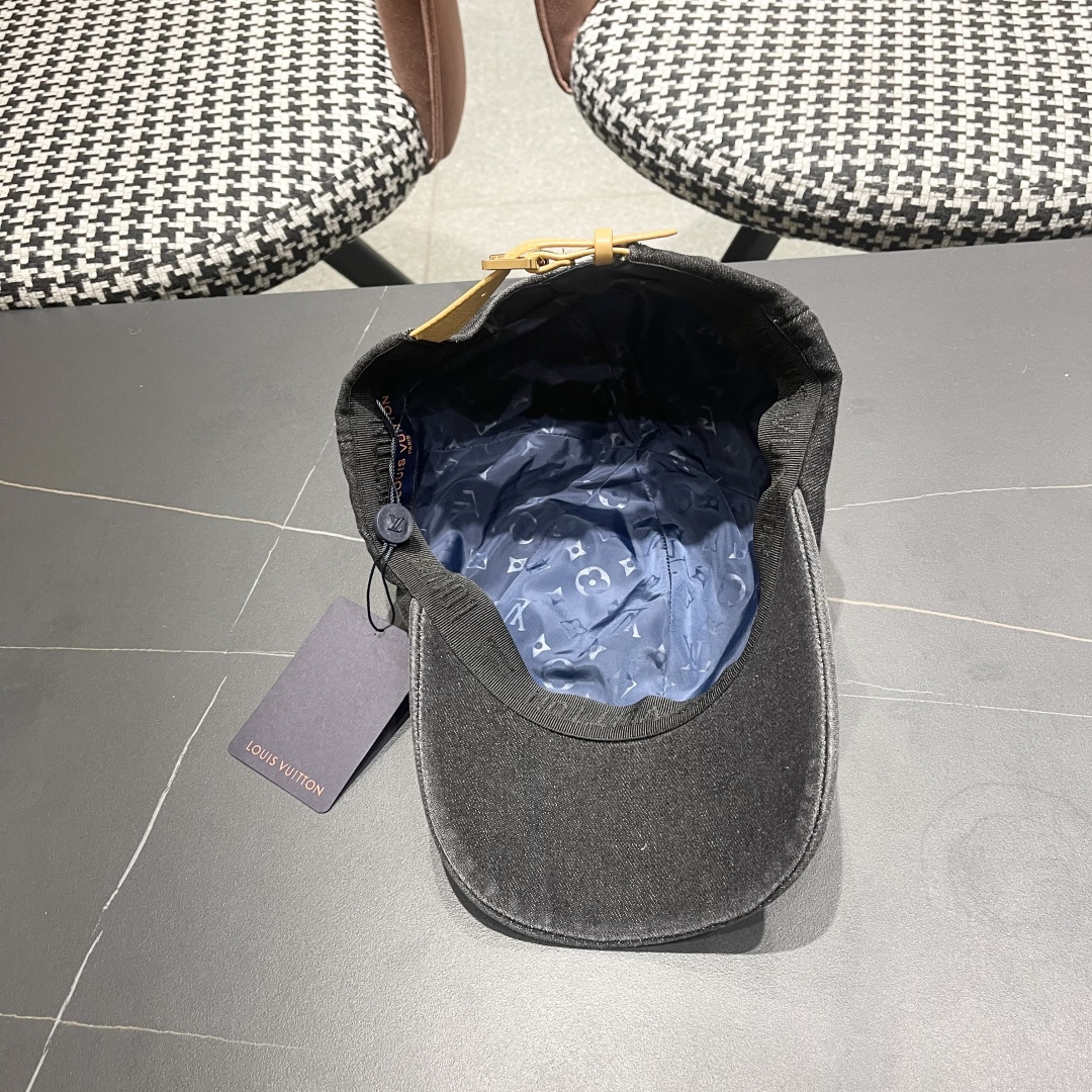 🧢路易威登牛仔棒球帽 LouisVuitton😍2025新款LV棒球帽，重工打造♥️高端大气，百搭款🤗男