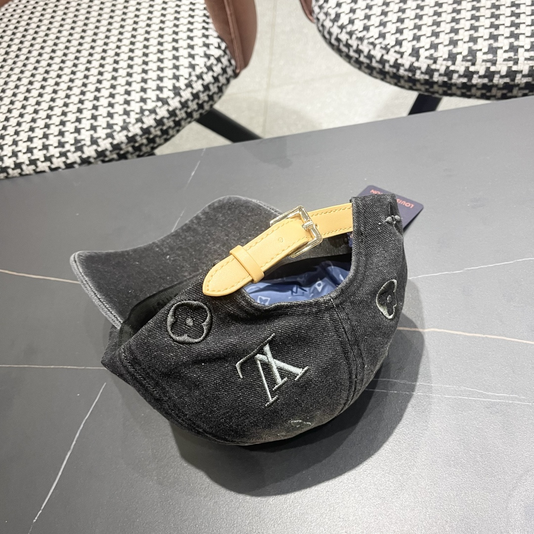 🧢路易威登牛仔棒球帽 LouisVuitton😍2025新款LV棒球帽，重工打造♥️高端大气，百搭款🤗男