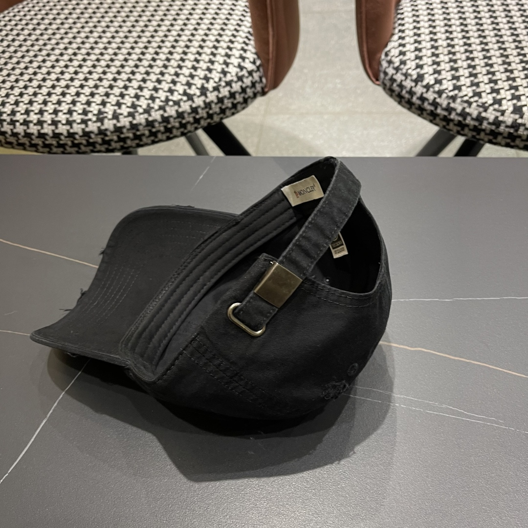  蒙口Moncler🆕2025春款新款个性破洞棒球帽，高品质透气性巨佳，四季佩戴款
男女同款