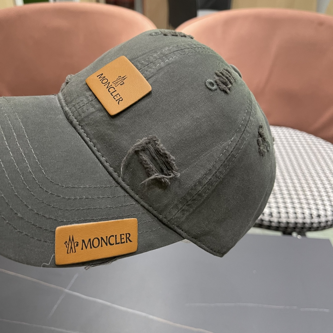  蒙口Moncler🆕2025春款新款个性破洞棒球帽，高品质透气性巨佳，四季佩戴款
男女同款