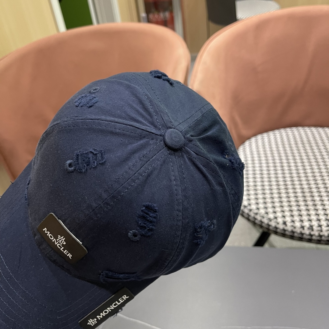  蒙口Moncler🆕2025春款新款个性破洞棒球帽，高品质透气性巨佳，四季佩戴款
男女同款