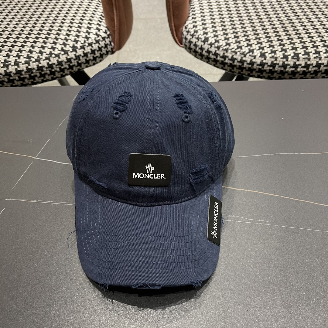  蒙口Moncler🆕2025春款新款个性破洞棒球帽，高品质透气性巨佳，四季佩戴款
男女同款