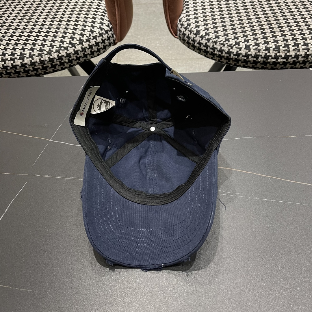  蒙口Moncler🆕2025春款新款个性破洞棒球帽，高品质透气性巨佳，四季佩戴款
男女同款
