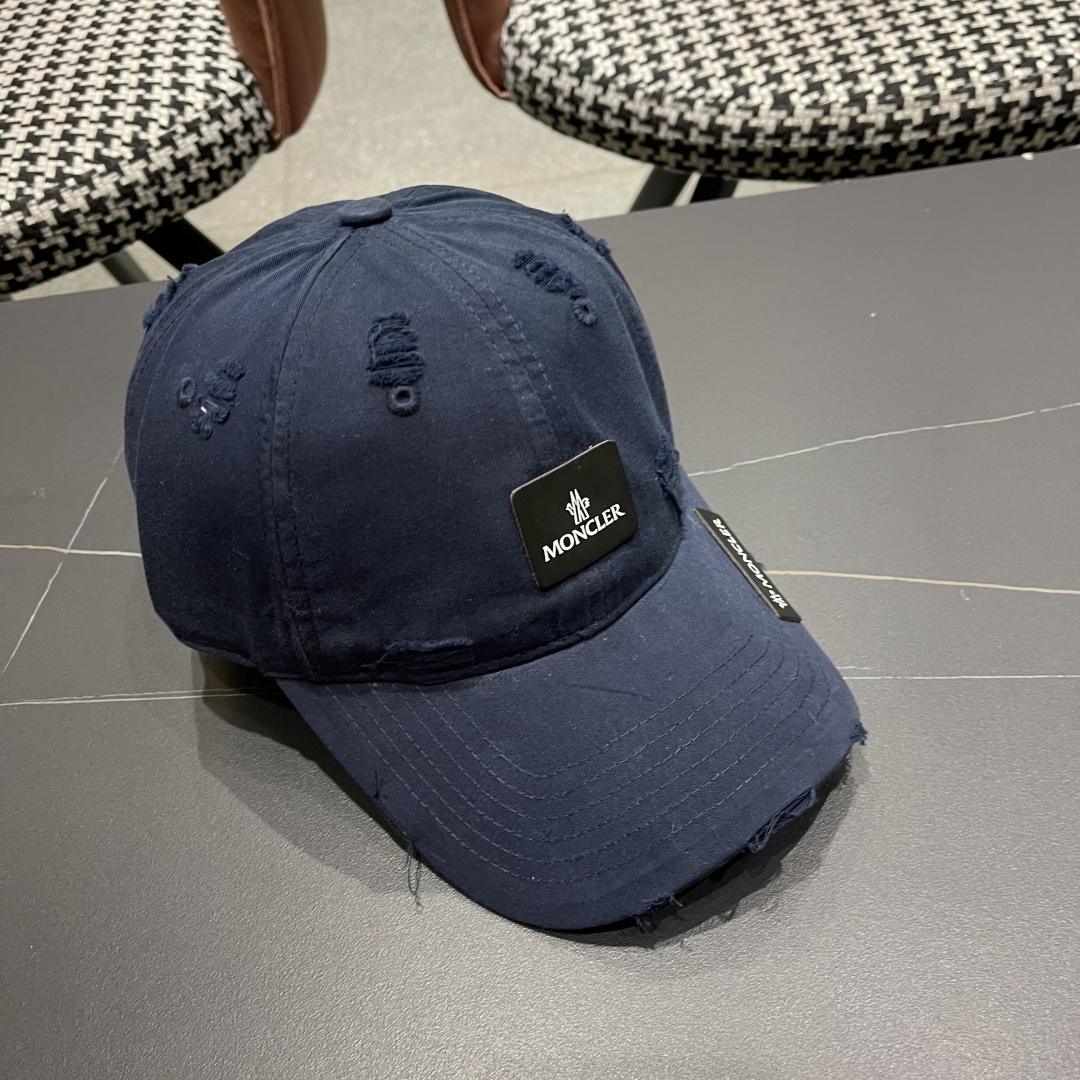  蒙口Moncler🆕2025春款新款个性破洞棒球帽，高品质透气性巨佳，四季佩戴款
男女同款