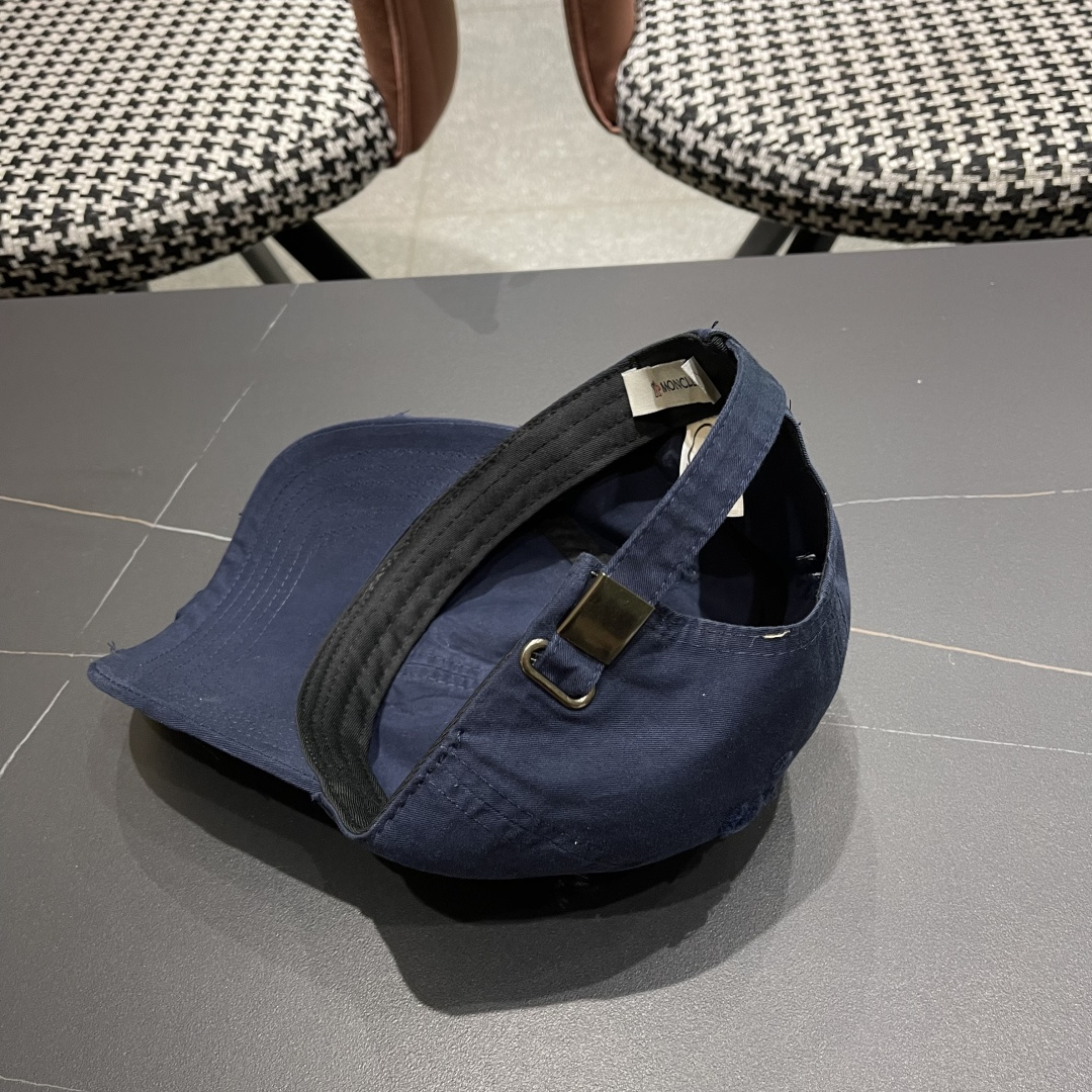  蒙口Moncler🆕2025春款新款个性破洞棒球帽，高品质透气性巨佳，四季佩戴款
男女同款