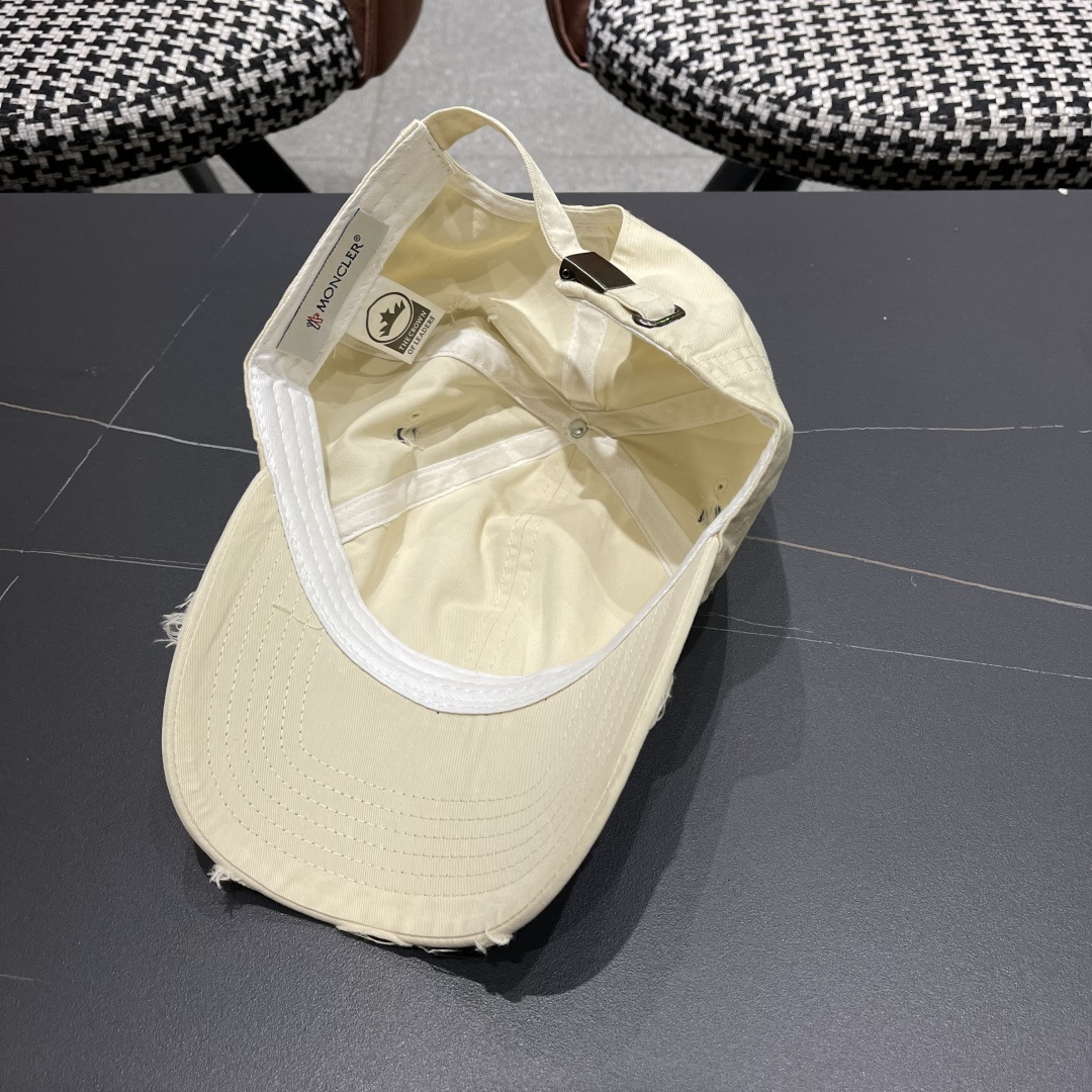  蒙口Moncler🆕2025春款新款个性破洞棒球帽，高品质透气性巨佳，四季佩戴款
男女同款