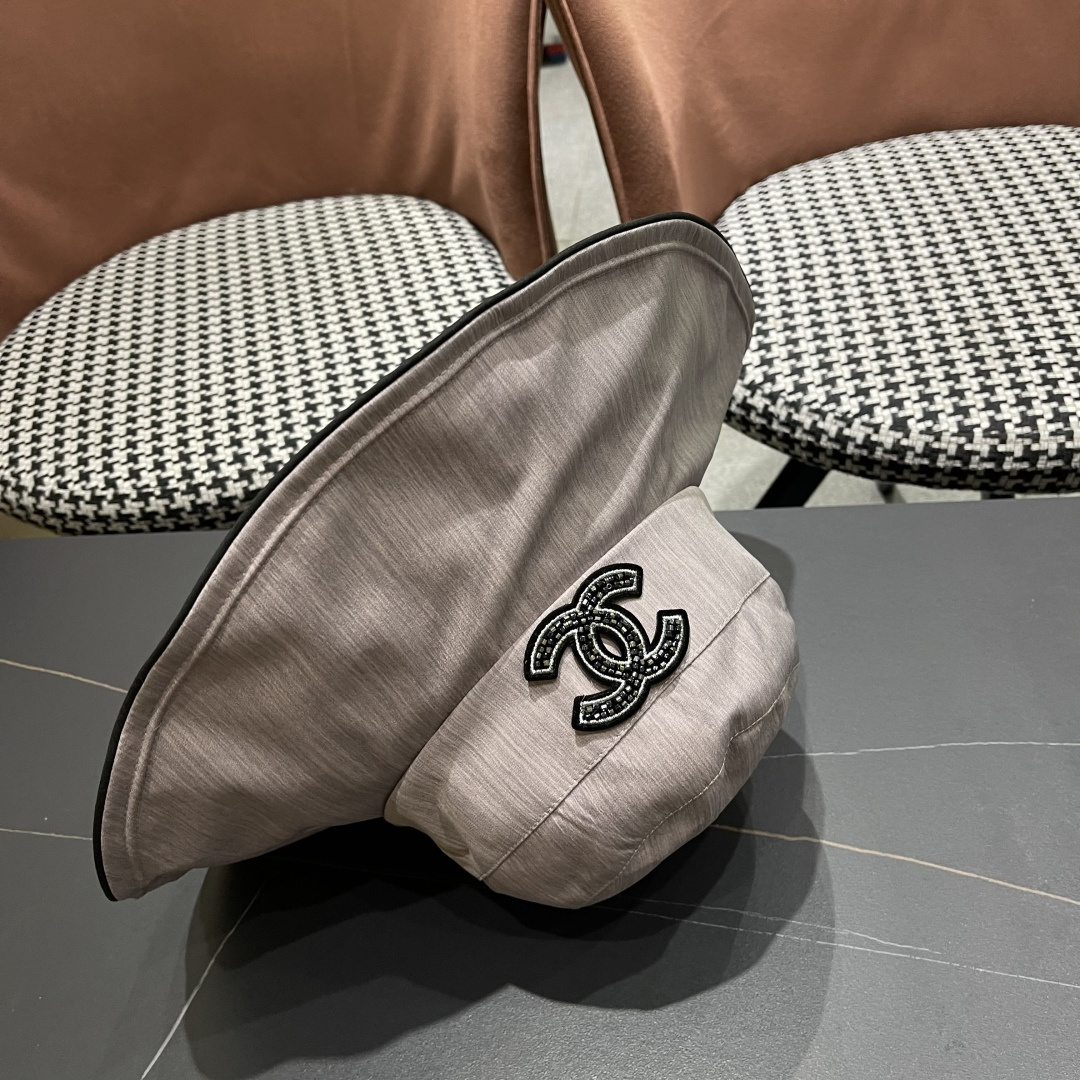 💛【CHANEL香奈儿】2025新款新款韩版蝴蝶结渔夫帽女春夏遮阳盆帽显脸小ins大
檐防晒太阳帽子