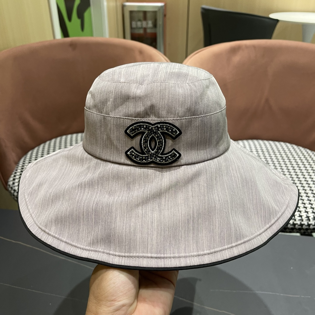 💛【CHANEL香奈儿】2025新款新款韩版蝴蝶结渔夫帽女春夏遮阳盆帽显脸小ins大
檐防晒太阳帽子