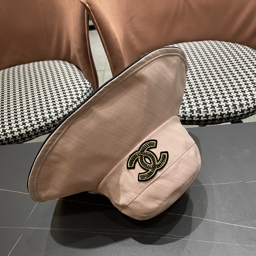 💛【CHANEL香奈儿】2025新款新款韩版蝴蝶结渔夫帽女春夏遮阳盆帽显脸小ins大
檐防晒太阳帽子