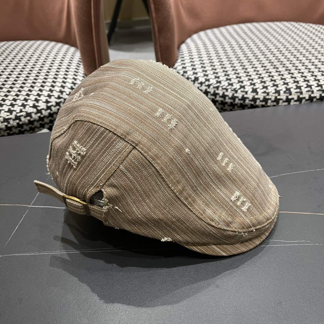  古奇 复古小众前进帽春秋夏季笔款贝雷帽男女品脸小
情侣画家帽遮阳鸭舌